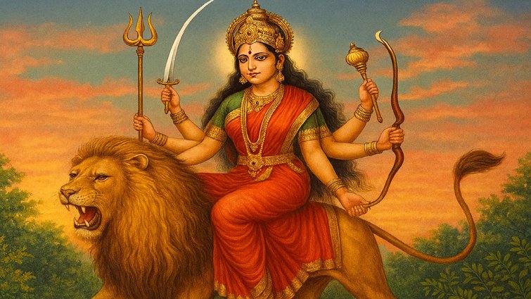 नवरात्र में मां दुर्गा का स्वप्न में दर्शन, जानिए शुभ संकेत