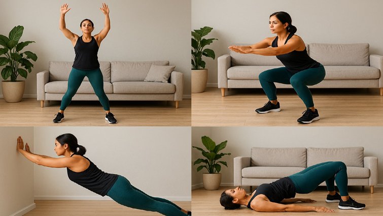 बिना जिम जाए वजन घटाने का होम वर्कआउट प्लान