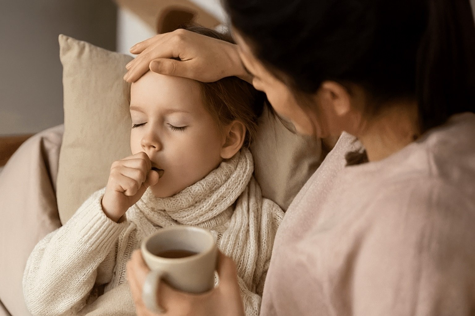 ठंड में बच्चों की खांसी, कारण और समाधान