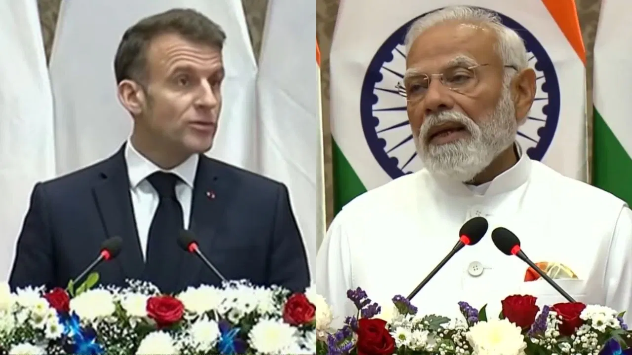 PM Modi Macron PC