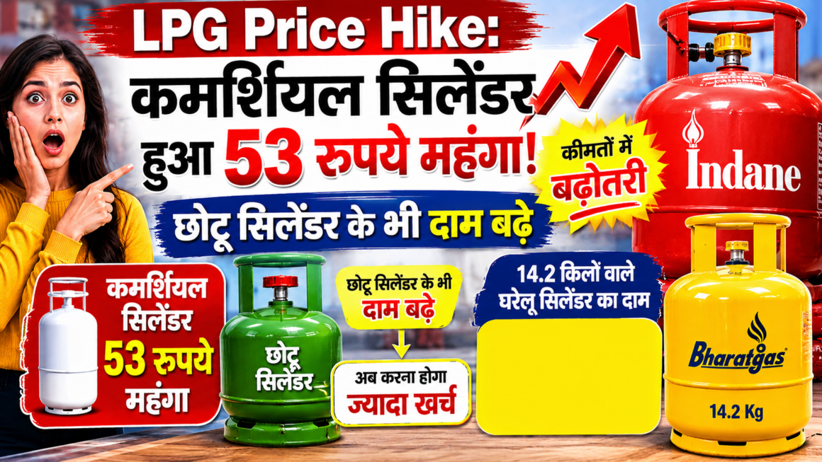 LPG Price Hike: कमर्शियल सिलेंडर की कीमतें बढ़ीं, जानिए घरेलू गैस के ताजा दाम