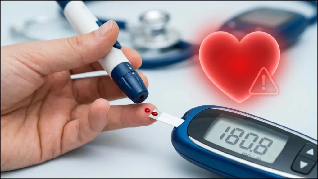 Diabetes Heart Risk : डायबिटीज में बढ़ी शुगर को न करें नजरअंदाज, दिल पर पड़ सकता है असर; जानें हार्ट अटैक के संकेत
