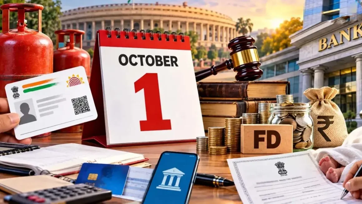 October 2026 New Rules: ATM, UPI, FD, NPS और LPG के नियम बदले, जानिए आप पर क्या होगा असर